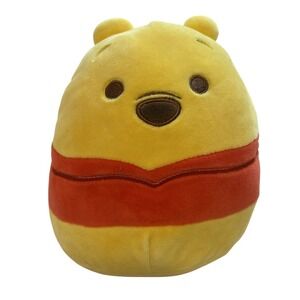 Disney Winnie the Pooh Squishmallow Plush Yellow Red‎ Stuffed Animal Toy